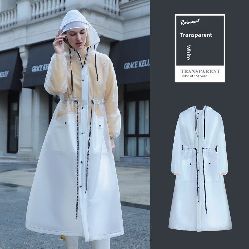 Generic Oversized Waterproof Full Body Rainwear Transparent white