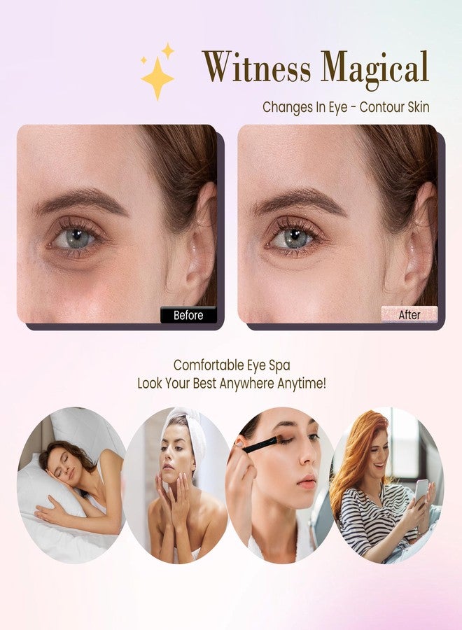 Yargkos 32 Pairs Pink Under Eye Patches, Rose Cooling Hydrating Eye Mask for Dark Circles Puffiness Puffy Eyes, Anti Wrinkle Collagen Undereye Pad, 32 Sets Women Travel Beauty Skincare Face Gel - Image 5
