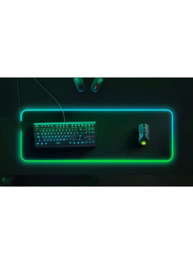 SteelSeries QcK Gaming Mouse Pad - XL RGB Prism Cloth - Sized to Cover Desks - Image 3
