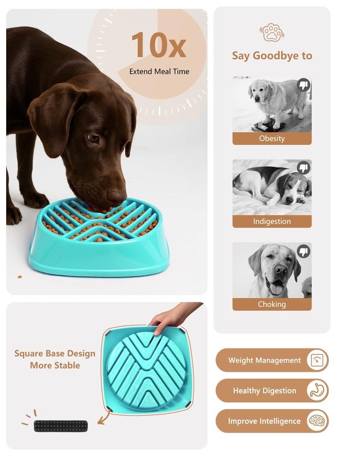 KASBAH Slow Feeder Dog Bowls Large Breed, 5 Cups Capacity for Wet & Dry Food, Puzzle Maze Bowl for Fast Eaters, Non-Slip Base, BPA Free, Helps Prevent Bloat and Aid Digestion - Image 3