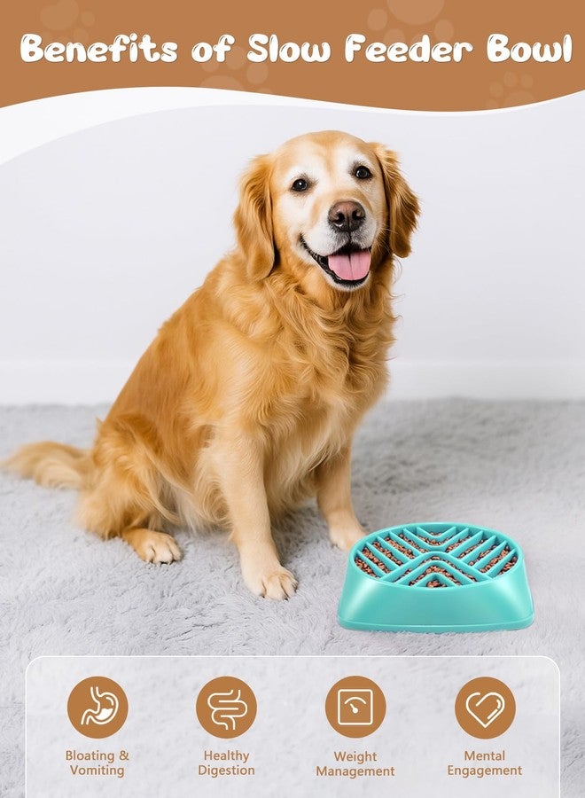 KASBAH Slow Feeder Dog Bowls Large Breed, 5 Cups Capacity for Wet & Dry Food, Puzzle Maze Bowl for Fast Eaters, Non-Slip Base, BPA Free, Helps Prevent Bloat and Aid Digestion - Image 2