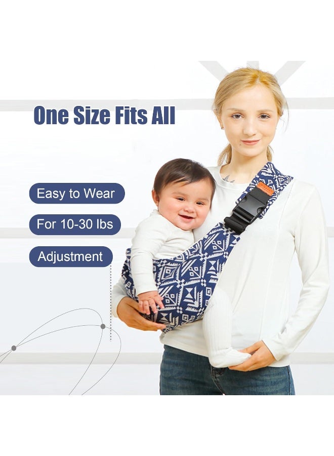 Baby Sling Carrier,Baby Sling,Toddler Carrier,Adjustable and Non-Slip Hip Seat Carriers Carrying 10-30 lbs(Bluesail) - Image 4