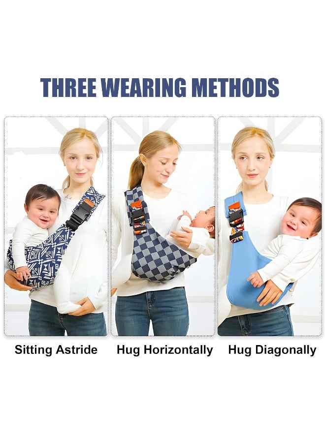 Baby Sling Carrier,Baby Sling,Toddler Carrier,Adjustable and Non-Slip Hip Seat Carriers Carrying 10-30 lbs(Bluesail) - Image 5