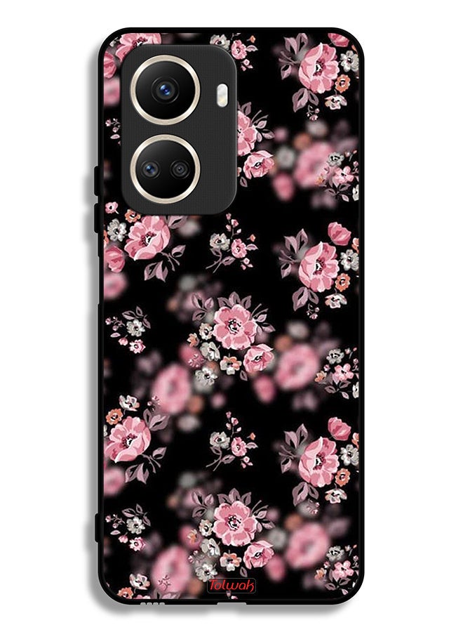 Tolwak غطاء واقي لهاتف هواوي نوفا 10 SE بنمط زهور بورتريه - Image 2