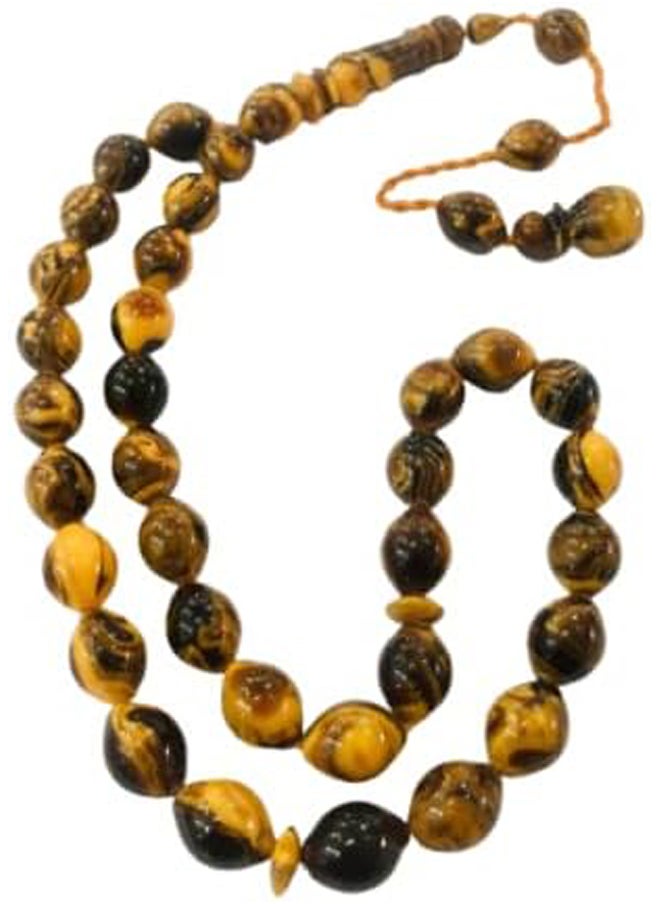Generic - Real & Rare Natural Amber Dust 33 Beads Rosary - Image 1