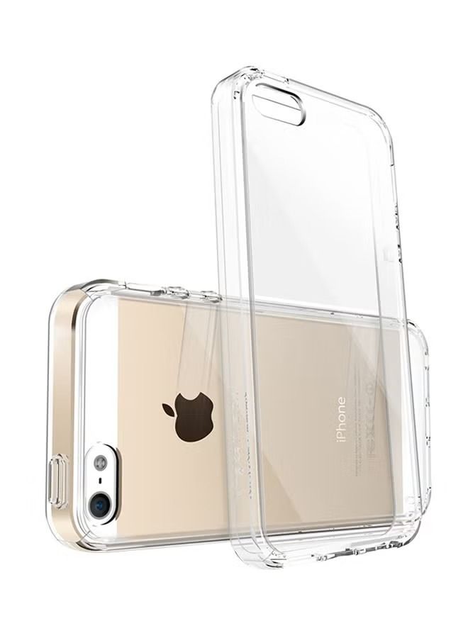 2 Pcs Protective Case Cover For Apple iPhone SE/5/5s Pack of 2 Clear