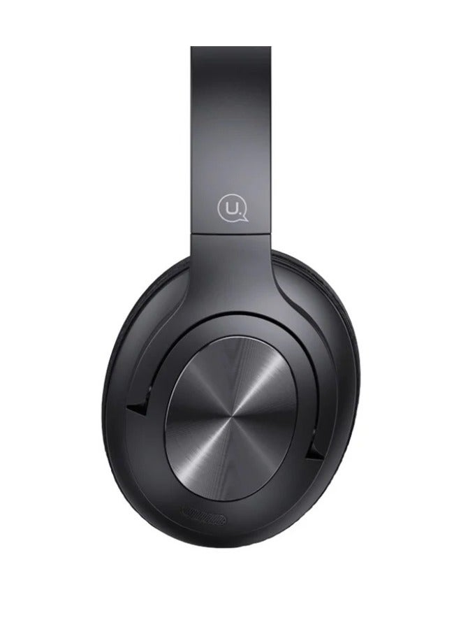 Usams سماعات رأس فوق الأذن متوافقة مع البلوتوث HiFi ستيريو 70 ساعة وقت تشغيل طويل - Image 2