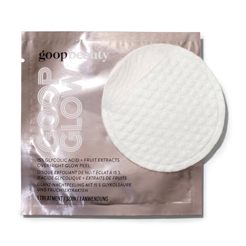 goop Beauty 15 Glycolic Acid Exfoliating Pads Inspired by a Professional Chemical Peel Refines Retexturizes for Glowing Skin Paraben and Silicone Free 12 pack