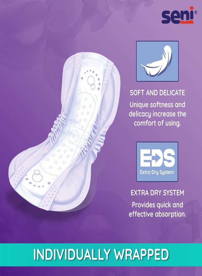 Seni Lady Premium maximum long Bladder Control Pads - 30 pcs, Fully Breathable | Travel Friendly | Incontinence Protection | Absorbent | Skin-Friendly | Discreet & Comfortable - Image 4