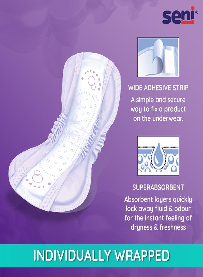 Seni Lady Premium maximum long Bladder Control Pads - 30 pcs, Fully Breathable | Travel Friendly | Incontinence Protection | Absorbent | Skin-Friendly | Discreet & Comfortable - Image 5