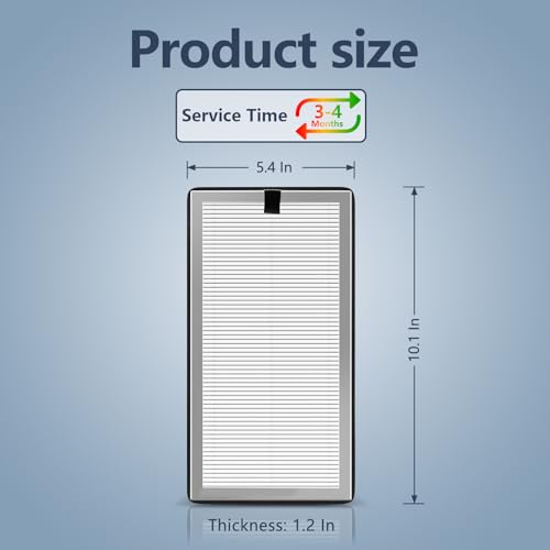 Midiex MA-15 Replacement Filter compatible with Air Puri-fier 15 Series, 3-in-1 H13 Ture HEPA and Activated Carbon Pre-filter, 4 Pack - Image 5