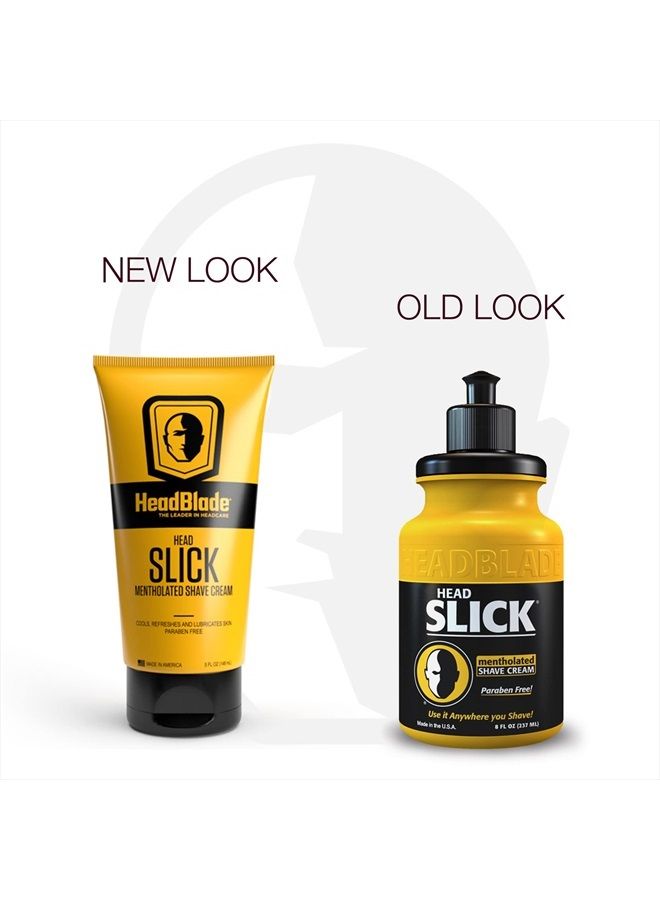 HeadBlade مجموعة بدء حلاقة الرأس للرجال من موتو مع 5 أونص من كريم الحلاقة HeadSlick، ماكينة حلاقة، وعبوات شفرات - Image 4