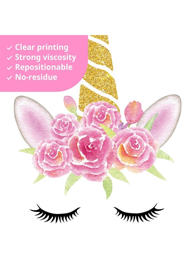 Decowall Ds8049 Magical Unicorn Wall Decals Stickers Kids Peel And Stick Nursery Décor Girls Bedroom Room Art Birthday Baby Home Party Decorations Living Playroom Toddler Little Princess Childrens - Image 5