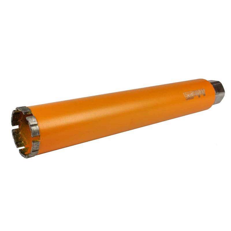 ArcherPro Archer PRO 2-1/2” in. Diamond Turbo Core Drill Bit/Hole Saw for Concrete Drilling and Masonry. 14” Drill Depth, 1-1/4” in. -7 Arbor for Core Drill Stand Rig, Dry and Wet Use - Image 1