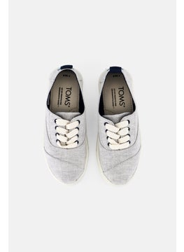 TOMS Kids Boy Lace Up Shoes, Grey  - Image 3