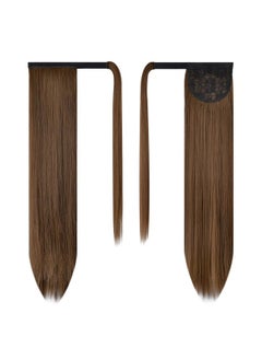 Straight Ponytail Extension - 26 Inch Long Straight Wrap Around Ponytail For Women Clip In Ponytail Hair Extensions Synthetic Brown Hair Pony Tails Hairpieces Daily - Dark Brown & Auburn - pzsku/ZB8C8EDF4F147957E98B6Z/45/_/1733729897/64fa210b-01e4-4831-bc4e-1f3550aa557e