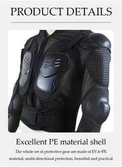 DUNISO Motorbike Protective Jacket,Motorcycle Full Body Armor Protector Jacket with Chest Back Protection, Motocross Body Guard Protective Gear,Anti Collision and Anti，Suitable for Cycling, Skiing, Cross Country,Skating,XL,Black  - Image 5