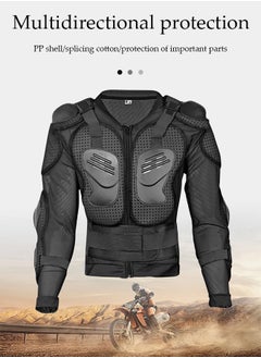 DUNISO Motorbike Protective Jacket,Motorcycle Full Body Armor Protector Jacket with Chest Back Protection, Motocross Body Guard Protective Gear,Anti Collision and Anti，Suitable for Cycling, Skiing, Cross Country,Skating,XL,Black  - Image 3