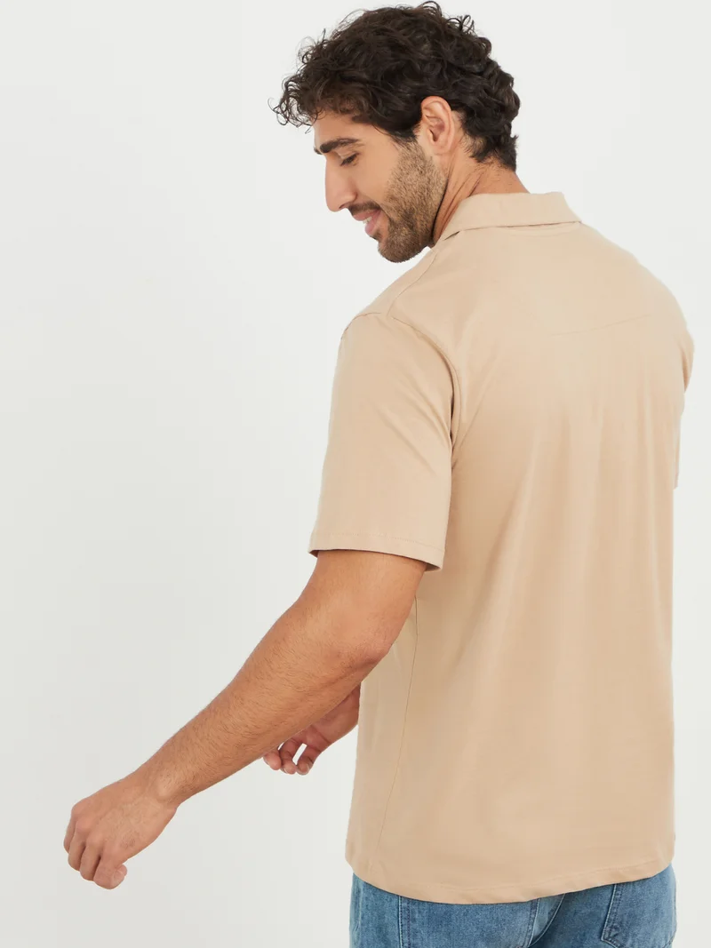 Styli Pack of 2 - Revere Collar Polo T-shirt