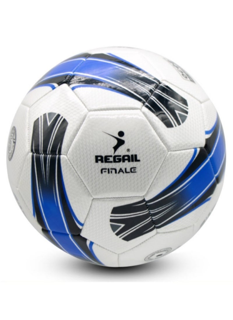 REGAIL - Football Official Match Size 5 PU Leather Star Shape - High Quality Soccer Practice Training Ball - Professional Bola Sepak Sport Competition - Image 1