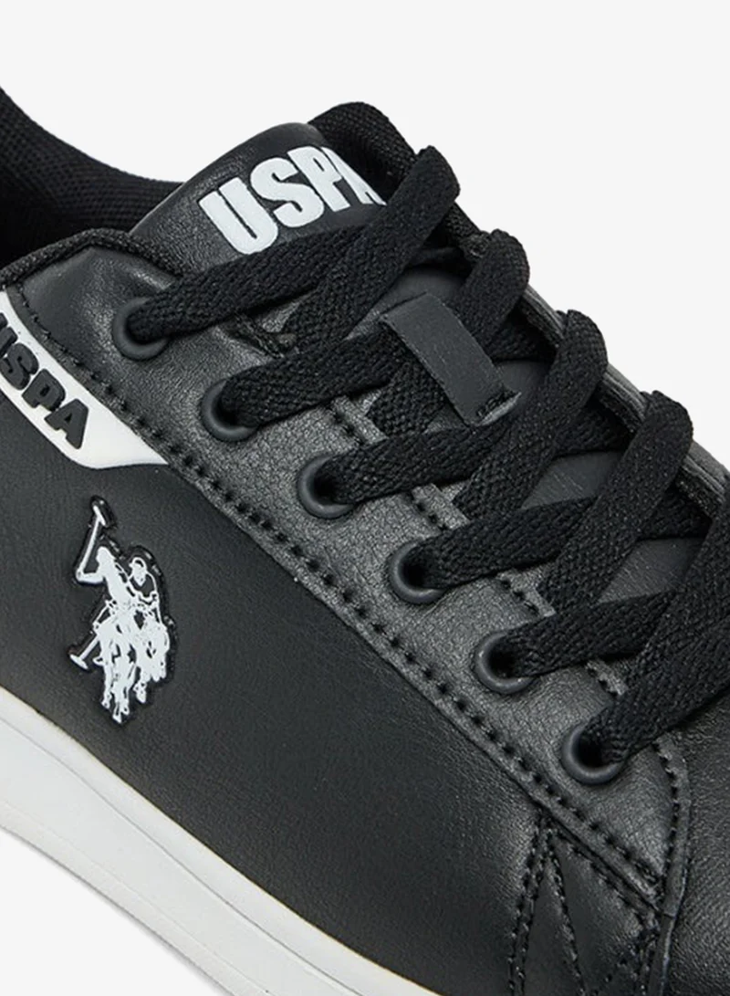 U.S. Polo Assn.  U.S. Polo Assn. Men’s Black COSTA GLB 6FX Sneakers – Classic Lace-Up Casual Shoes for Everyday Style for Men | Best Price UAE