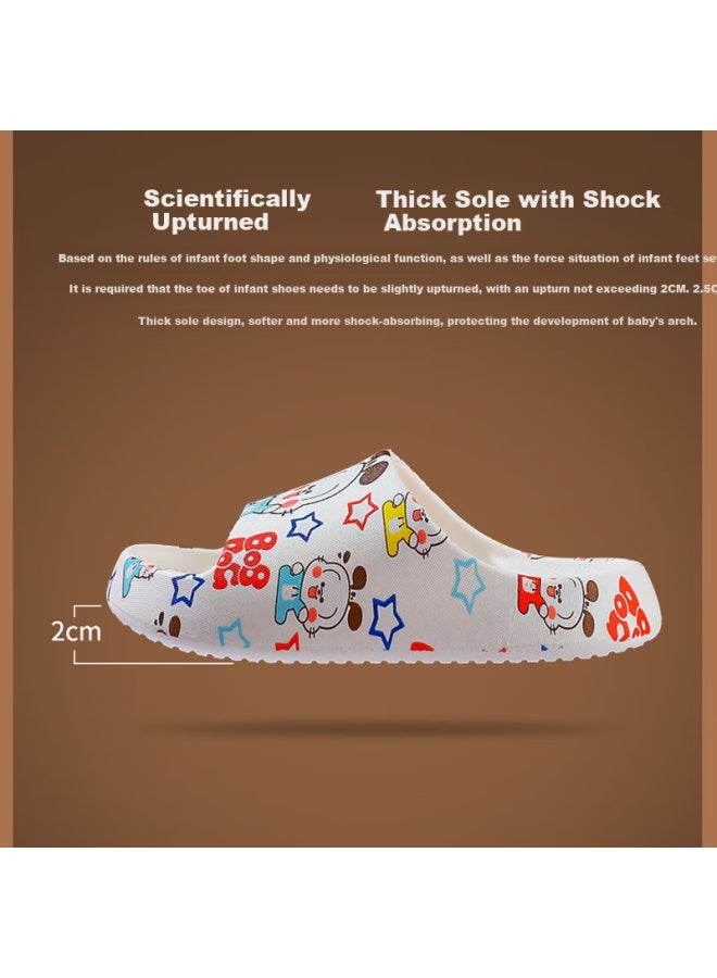Bobdog Kids Slippers Boys Girls Baby Soft Bottom Anti-slip Home Cartoon Sandals Yellow Size 200 - Image 3
