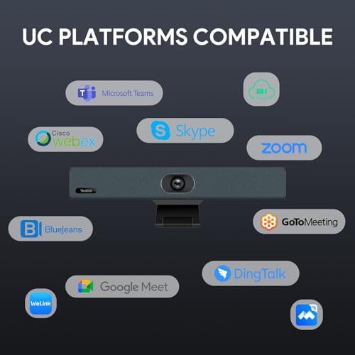 Yealink 4K USB Video Conference Camera - 120° Wide Angle, Microphone, Speaker, Auto Framing, for PC Meetings, Microsoft Teams & Zoom - Image 5