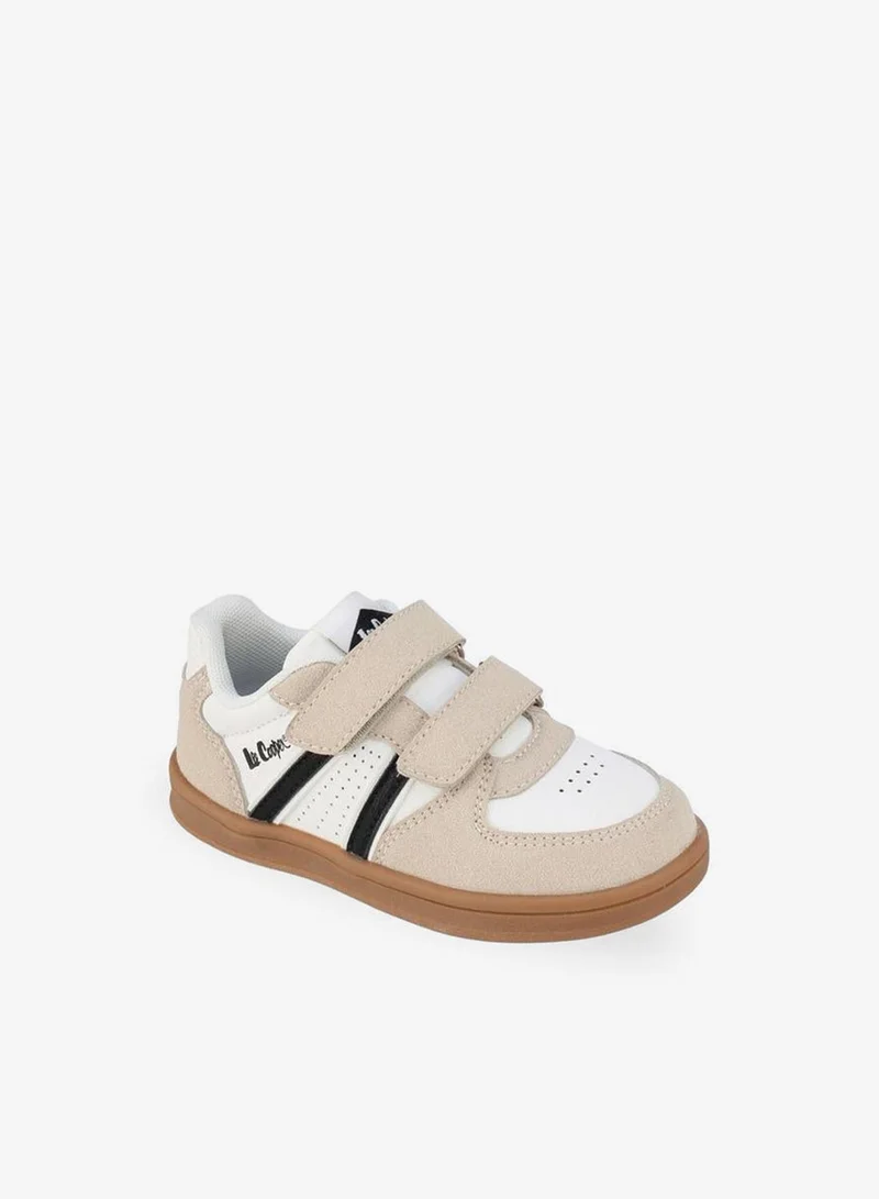 Lee Cooper BEIGE Girls Hook & Loop Ankle School Sneakers for Women | Best Price UAE
