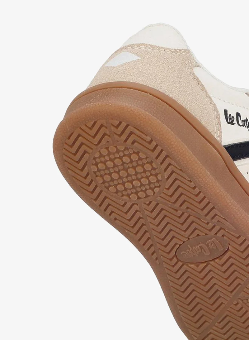Lee Cooper BEIGE Girls Hook & Loop Ankle School Sneakers for Women | Best Price UAE