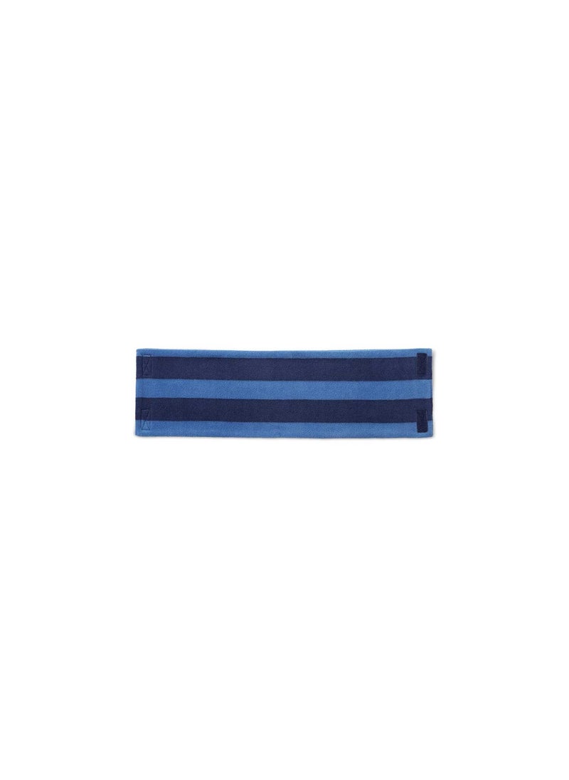 Tchibo - Boys Stripe Fuzzy Microfleece Scarf, Navy Blue - Image 1