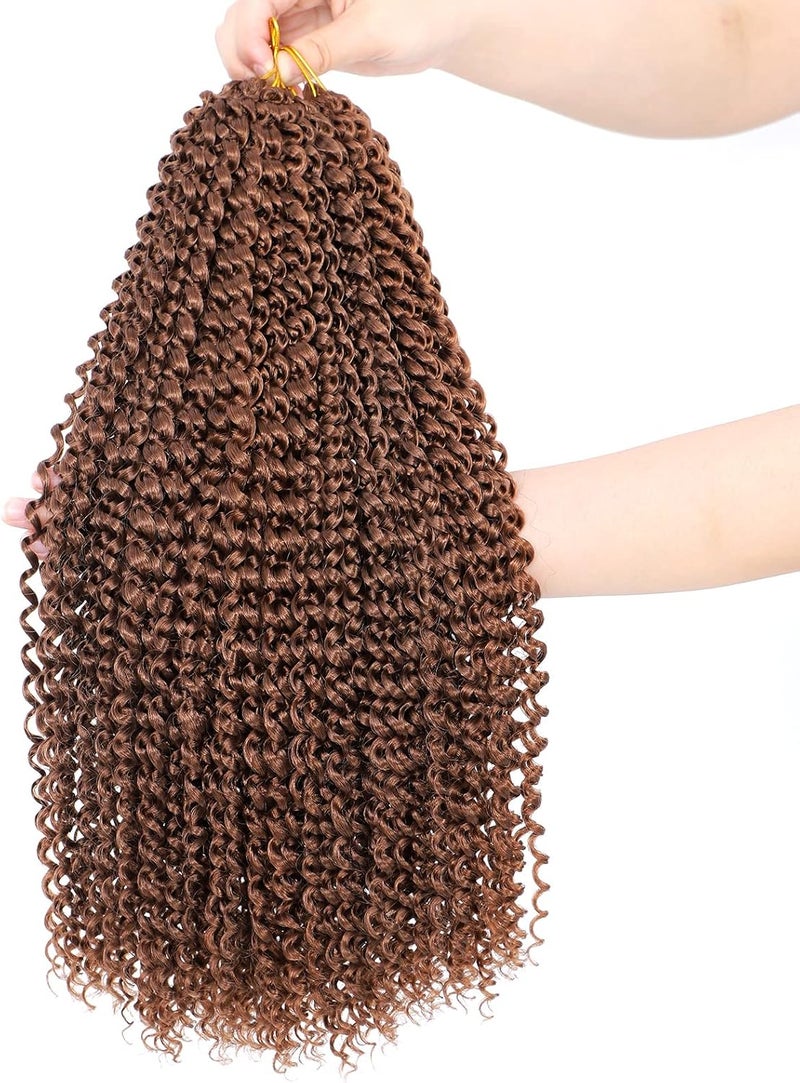 Dansama Passion Twist Hair Water Wave Braiding Hair for Butterfly Style Crochet Braids Bohemian Hair Extensions (18inch, #30, Economy Pack) - Image 1