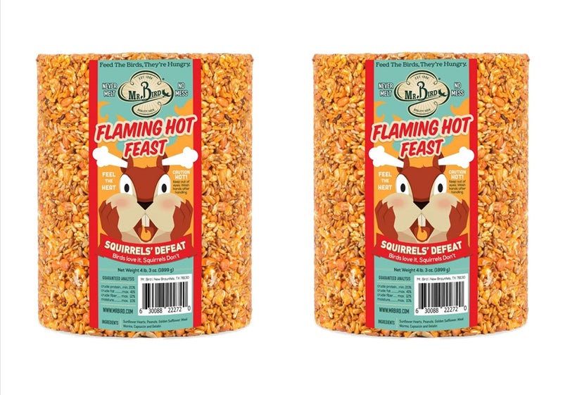 2-Pack of Mr. Bird Flaming Hot Feast Large Wild Bird Seed Cylinder 4 lbs. 3 oz. - Image 2