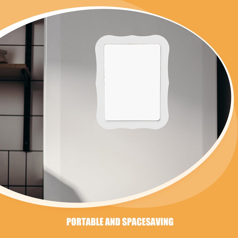 🚽 مرآة مكتبية مضغوطة بتصميم مغناطيسي للاستخدام في الحمام والسفر مادة متينة - Image 4