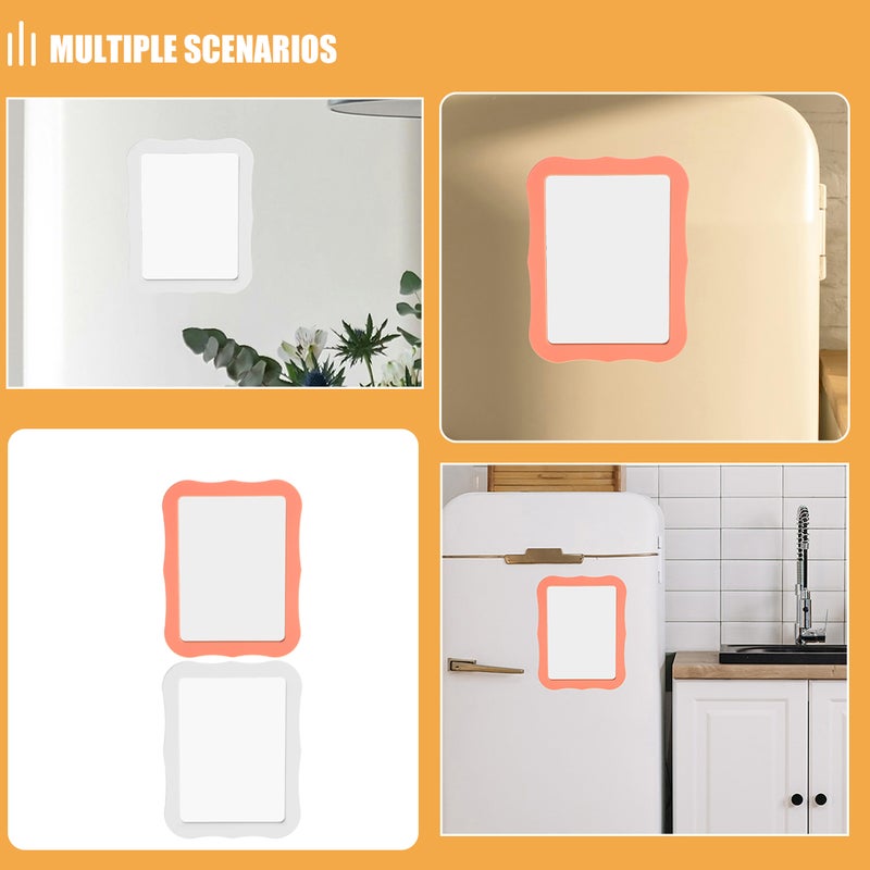 🚽 مرآة مكتبية مضغوطة بتصميم مغناطيسي للاستخدام في الحمام والسفر مادة متينة - Image 2