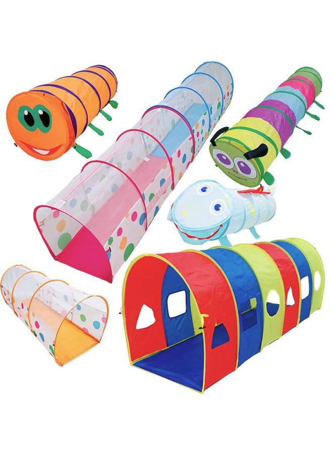 Children's Tent Sunshine Caterpillar Tunnel Crawler Baby Garden Drill Hole Sensor Training Thickened Baby Early Education-Color:130cm Arch Thickening - Image 3