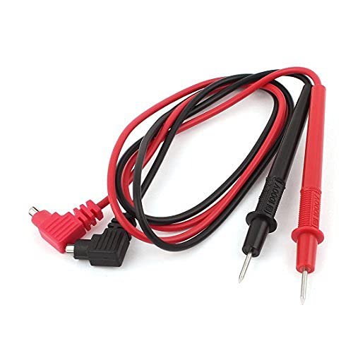 TECHDELIVERS TECHDELIVERS Banana Plug Digital Multimeter Probe Wires Test Tester Lead 1 Pair Red Black  - Image 1