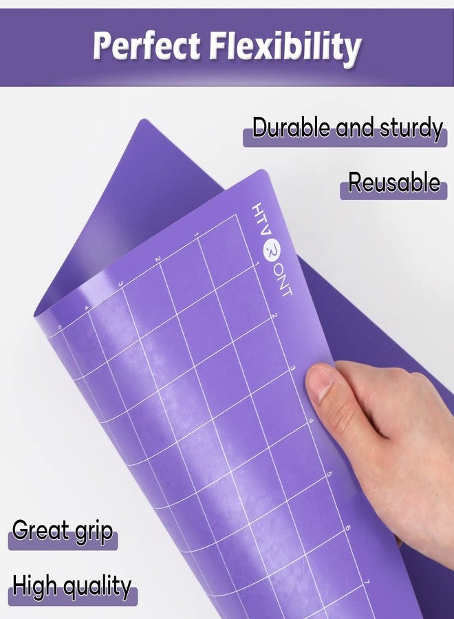 HTVRONT Strong Grip Cutting Mat, 2 Pack Cutting Mat 12x12 Compatible with Cricut Maker 3/Maker 4/Maker/Explore 3/4/Air 2/One, Strong Adhesive Sticky Quilting Cutting Mats Replacement Accessories - Image 5