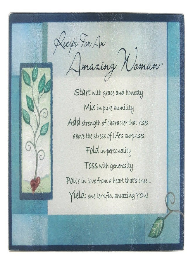 Abbey + CA Gift Abbey Gift Blue Amazing Woman Cutting Board, 11" x 1" x 5" Inches - Image 1