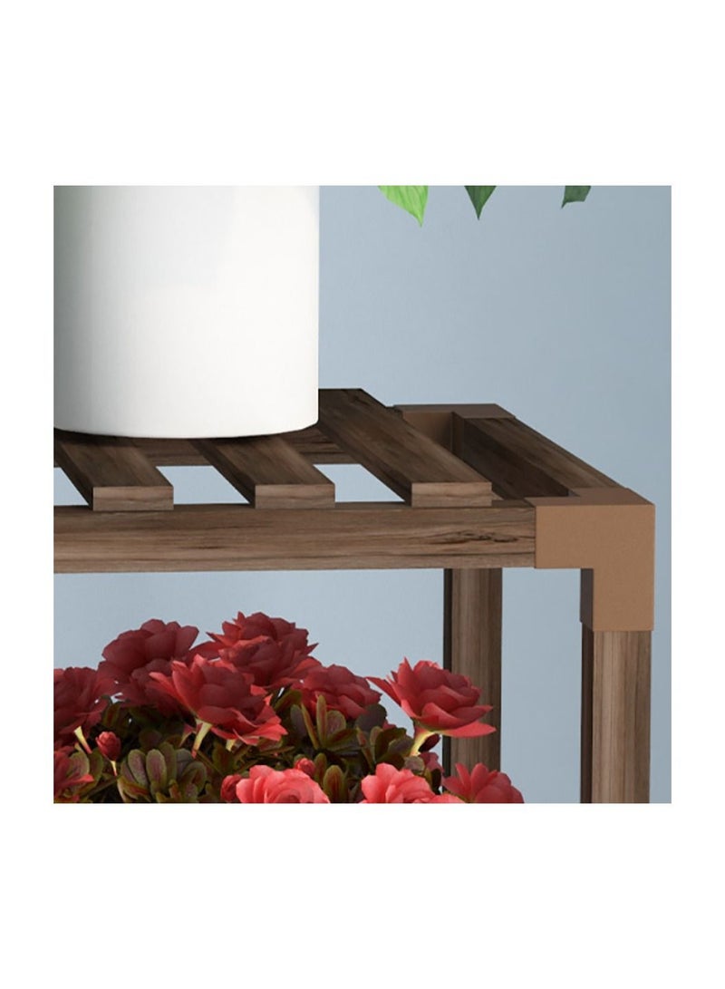 Sharpdo Solid Wood Multi-layer Modern Simple Indoor Flower Rack 4-in-1 Combination - Image 3