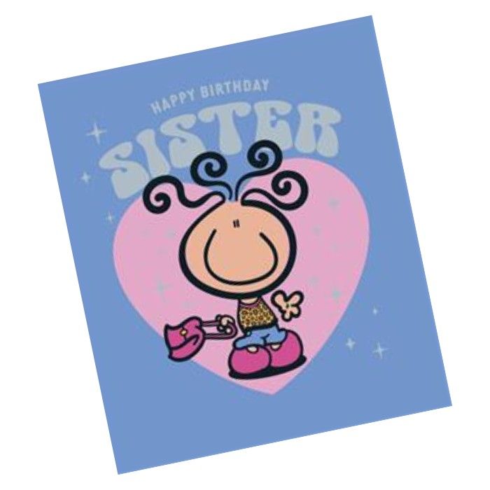 UK Greetings Bubblegum Happy Birthday Sister Greeting Card - Image 2
