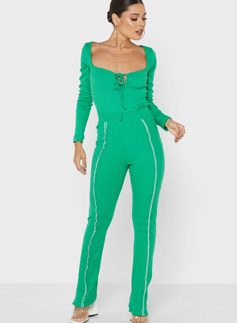 PUBLIC DESIRE Ribbed Square Neck Body