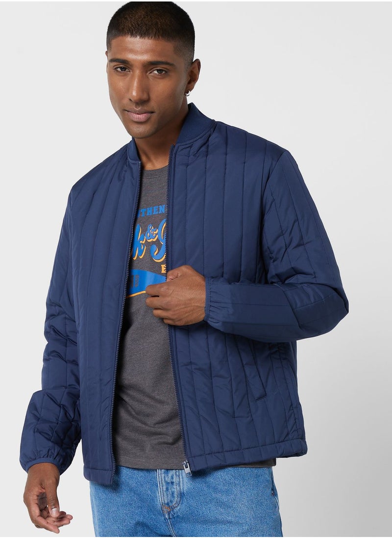JACK & JONES - Zip Through Bomber Jacket - Image 1