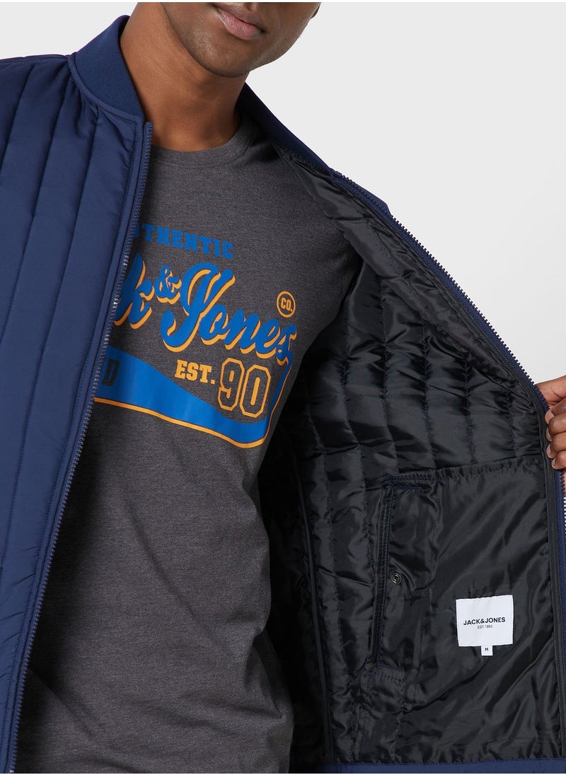 JACK & JONES - Zip Through Bomber Jacket - Image 1