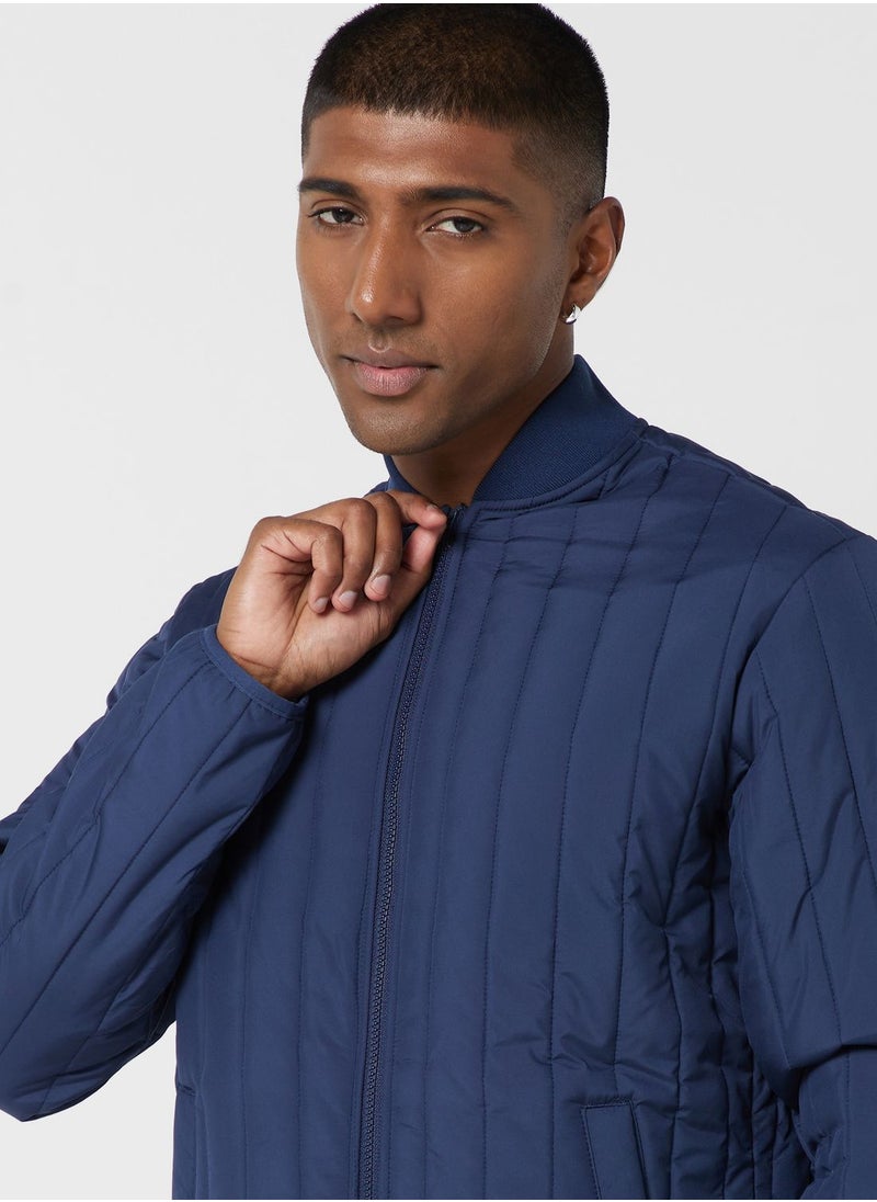 JACK & JONES - Zip Through Bomber Jacket - Image 1