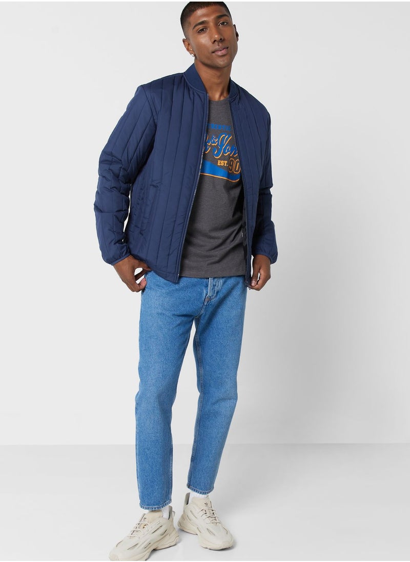 JACK & JONES - Zip Through Bomber Jacket - Image 1