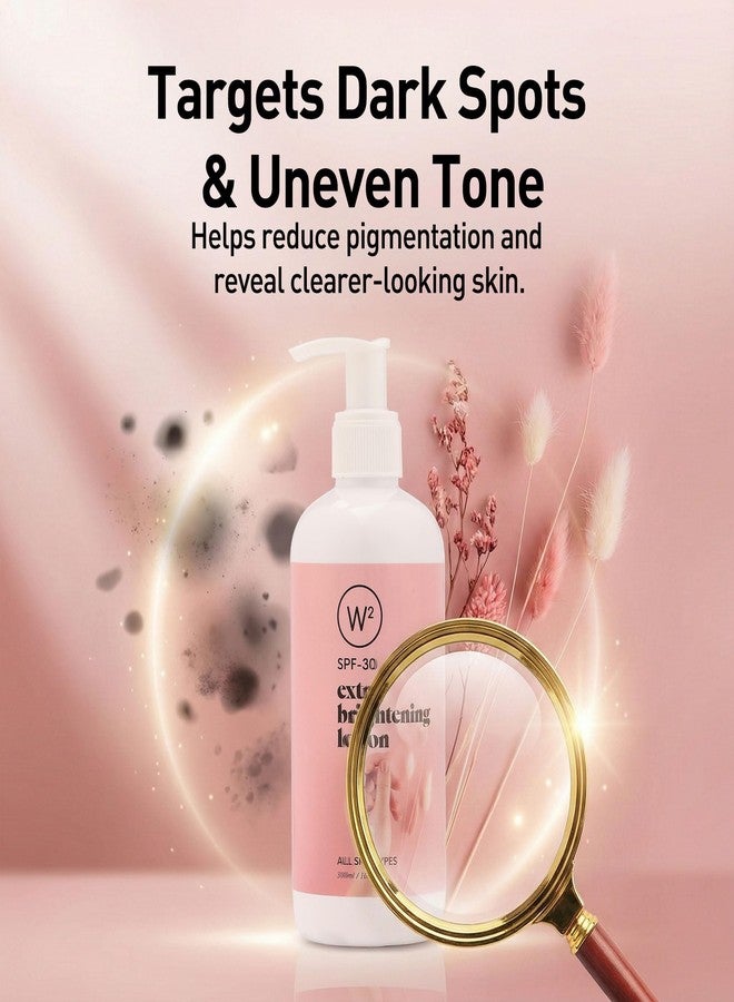 W2 Brightening Lotion with SPF 30 | UVA + UVB PA+++ Sun Protection Winter Body Lotion for Men & Women | Barrier Repair 300ml - Image 2