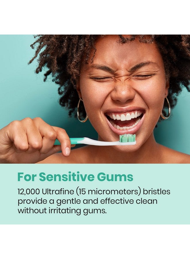 Lindo Ultrafine Toothbrush - for Sensitive Gums and Teeth, 12000+ Ultra Fine Bristles, Soft and Gentle, Deep Clean, Pack of 4 - Image 2