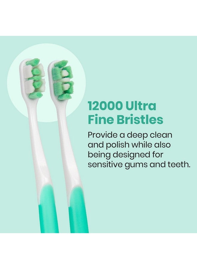 Lindo Ultrafine Toothbrush - for Sensitive Gums and Teeth, 12000+ Ultra Fine Bristles, Soft and Gentle, Deep Clean, Pack of 4 - Image 3