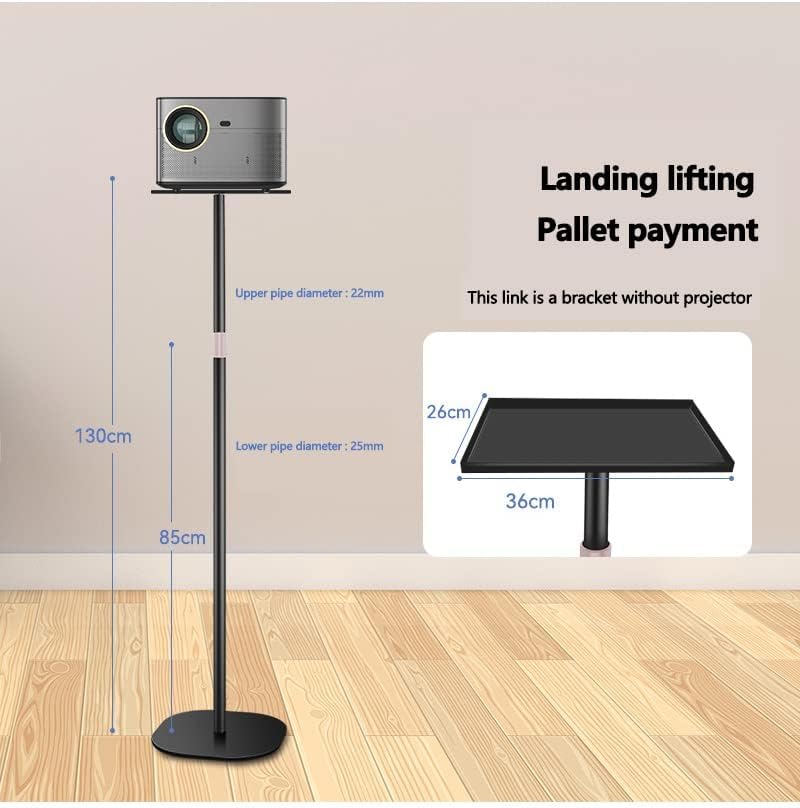 ​​Adjustable Floor Standing Projector Stand with Tray | 85-130cm Height Telescopic | Carbon Steel Base | 20x34cm Pallet​​ - Image 1