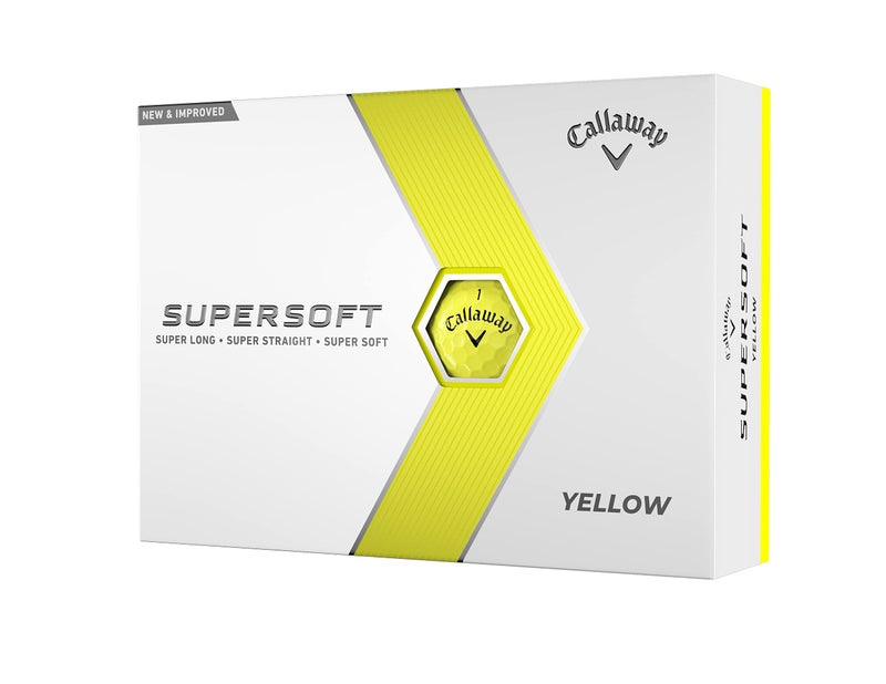 Callaway Golf Supersoft Golf Balls (2023, Yellow) - Image 1